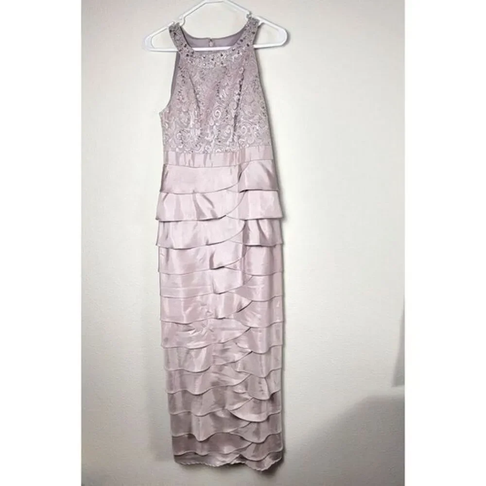 Jessica Howard | Dresses | Jessica Howard Mother Of The Bride Dress Sz 8  Lace Beaded Tiered Maxi Gown Read | Poshmark